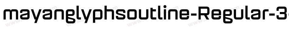 mayanglyphsoutline-Regular-3字体转换