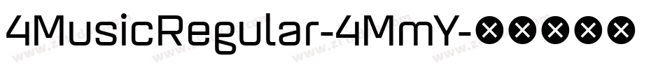 4MusicRegular-4MmY字体转换