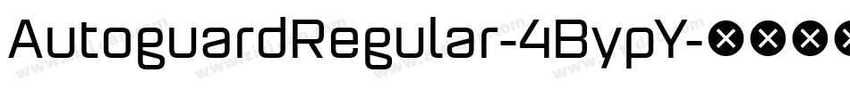 AutoguardRegular-4BypY字体转换