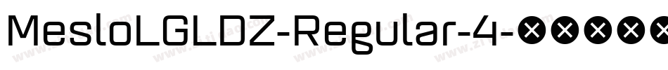 MesloLGLDZ-Regular-4字体转换