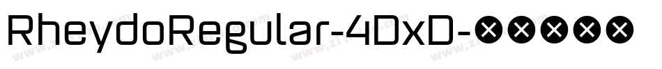 RheydoRegular-4DxD字体转换