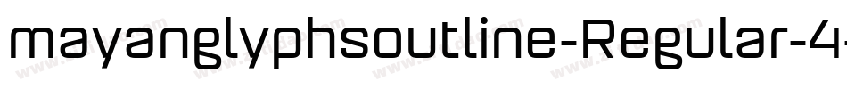 mayanglyphsoutline-Regular-4字体转换