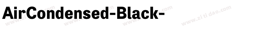AirCondensed-Black字体转换