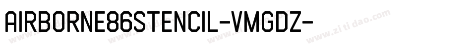 Airborne86Stencil-vmgdZ字体转换