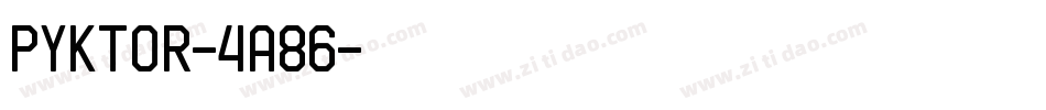 Pyktor-4a86字体转换