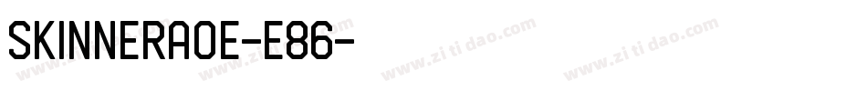SkinnerAoe-e86字体转换