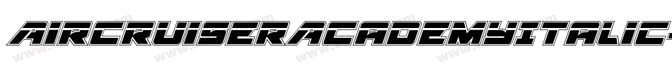 AircruiserAcademyItalic-YpKo字体转换