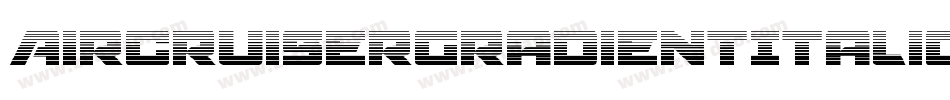 AircruiserGradientItalic-YpaO字体转换