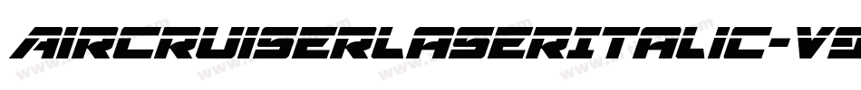 AircruiserLaserItalic-v9qE字体转换