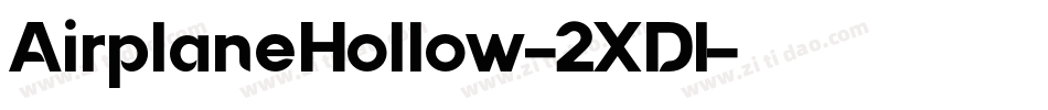 AirplaneHollow-2XDl字体转换