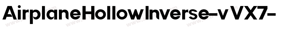 AirplaneHollowInverse-vVX7字体转换