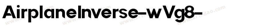 AirplaneInverse-wVg8字体转换