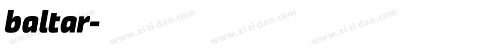 baltar字体转换