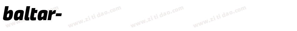 baltar字体转换