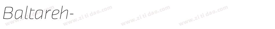 Baltareh字体转换