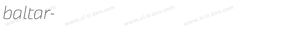 baltar字体转换