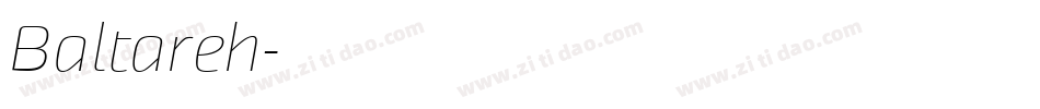 Baltareh字体转换