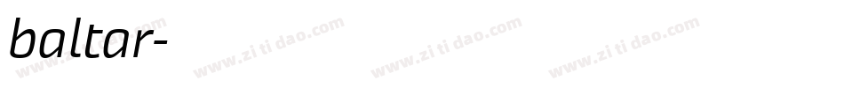 baltar字体转换
