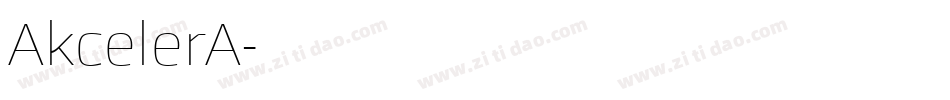 AkcelerA字体转换