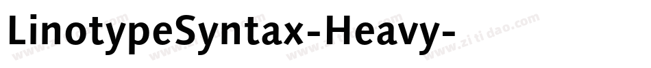 LinotypeSyntax-Heavy字体转换