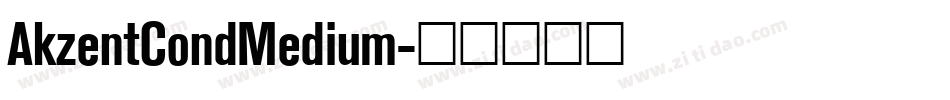 AkzentCondMedium字体转换