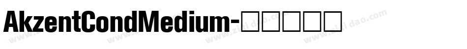 AkzentCondMedium字体转换