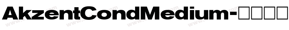 AkzentCondMedium字体转换