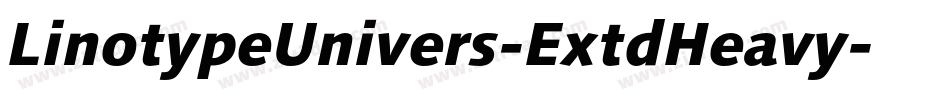 LinotypeUnivers-ExtdHeavy字体转换