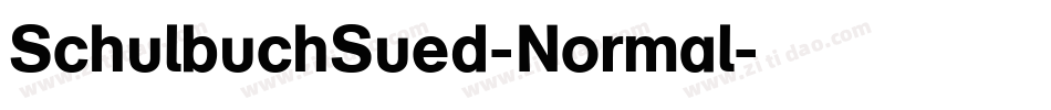 SchulbuchSued-Normal字体转换