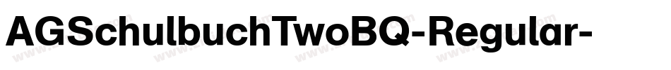 AGSchulbuchTwoBQ-Regular字体转换