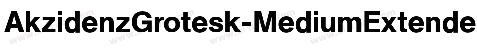 AkzidenzGrotesk-MediumExtended字体转换