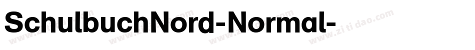 SchulbuchNord-Normal字体转换