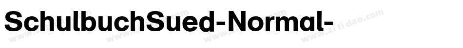 SchulbuchSued-Normal字体转换