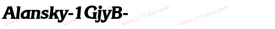 Alansky-1GjyB字体转换