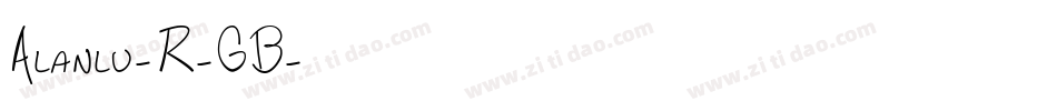 Alanlu-R-GB字体转换
