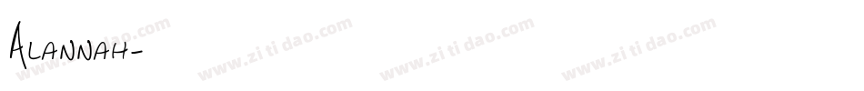 Alannah字体转换