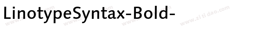 LinotypeSyntax-Bold字体转换