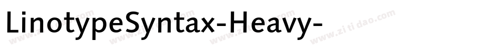 LinotypeSyntax-Heavy字体转换