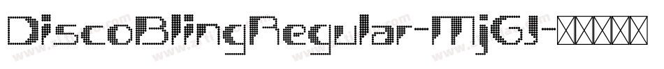 DiscoBlingRegular-MjGJ字体转换