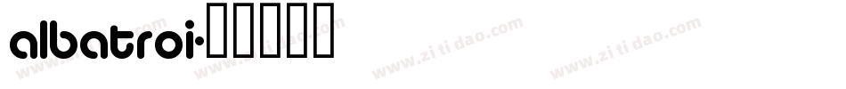 albatroi字体转换