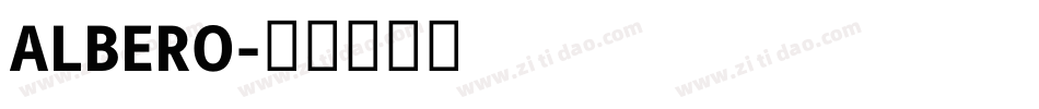 ALBERO字体转换