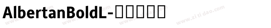 AlbertanBoldL字体转换