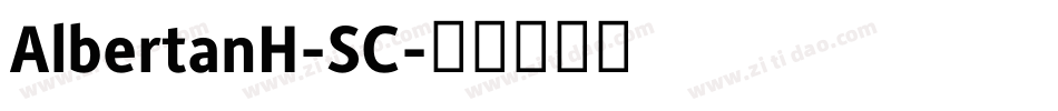 AlbertanH-SC字体转换