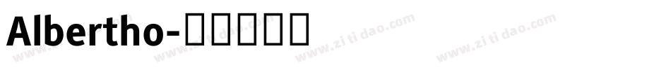 Albertho字体转换