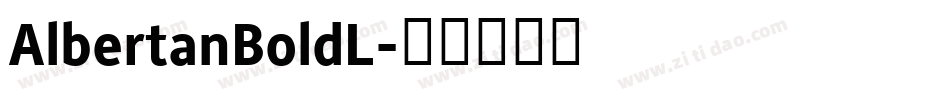 AlbertanBoldL字体转换