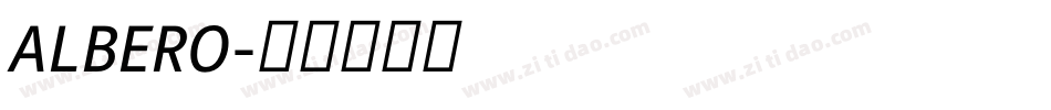 ALBERO字体转换