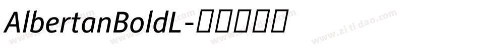AlbertanBoldL字体转换