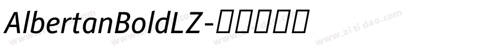 AlbertanBoldLZ字体转换