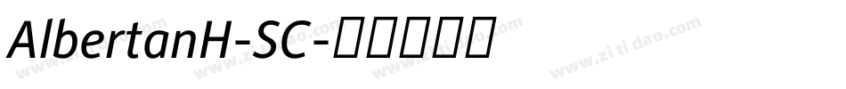 AlbertanH-SC字体转换