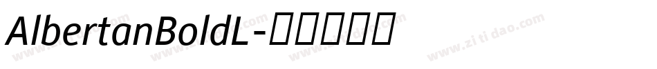 AlbertanBoldL字体转换